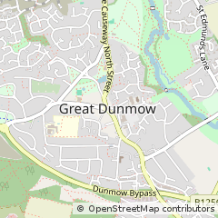 Map of Dunmow, Essex