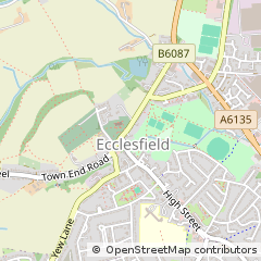 Map of Sheffield, South Yorkshire