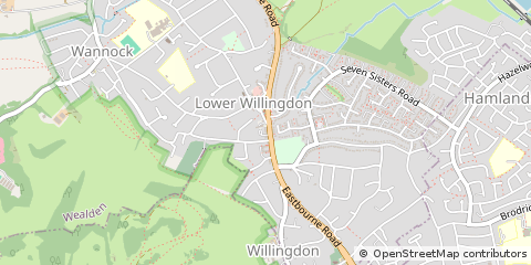 Map of Eastbourne, East Sussex