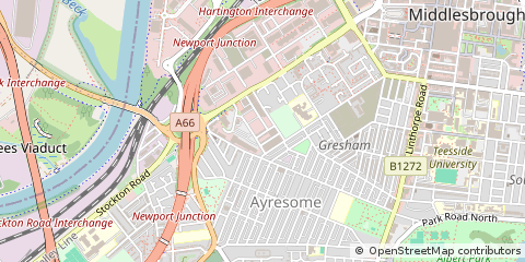 Map of Middlesbrough