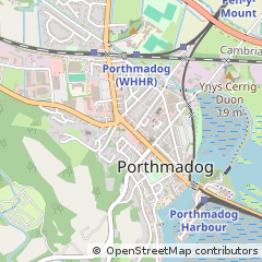 Map of Porthmadog, Gwynedd