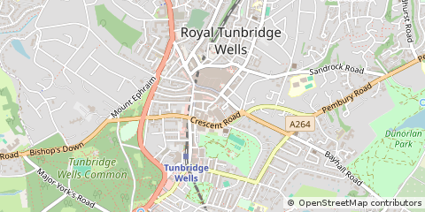 Map of Tunbridge Wells