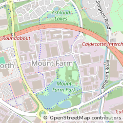 Map of Milton Keynes, Buckinghamshire