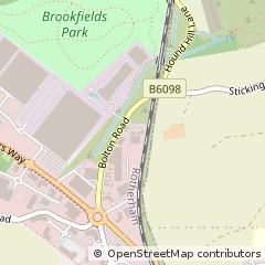 Map of Rotherham, South Yorkshire