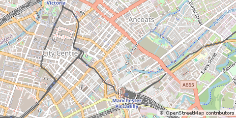 Map of Manchester