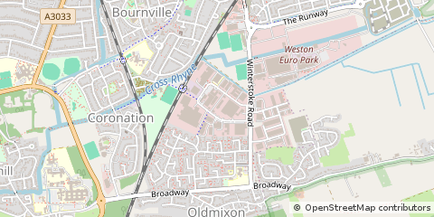 Map of Weston-Super-Mare, Somerset