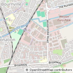 Map of Weston-Super-Mare, Somerset