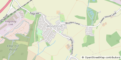 Map of Atherstone, Warwickshire