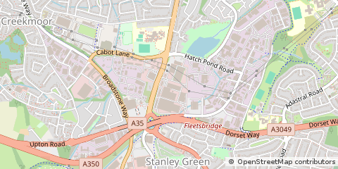 Map of Poole, Dorset