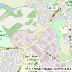 Map of Barnsley, South Yorkshire