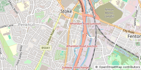Map of Stoke-on-Trent