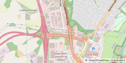 Map of Leicester