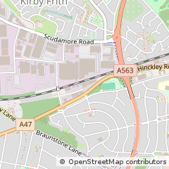 Map of Leicester