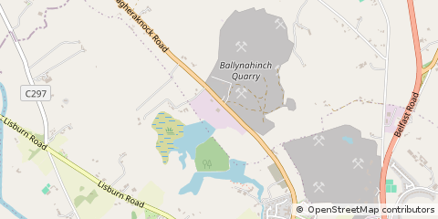Map of Ballynahinch, Co Down