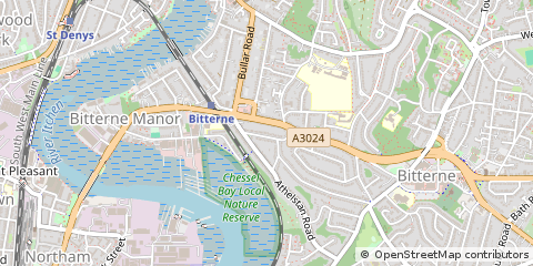 Map of Southampton, Hampshire