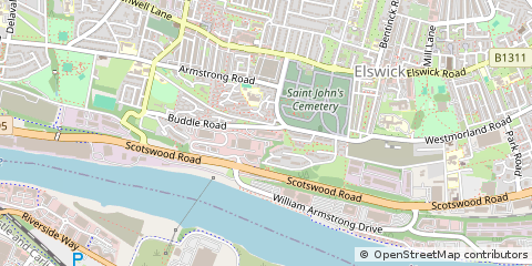 Map of Newcastle Upon Tyne