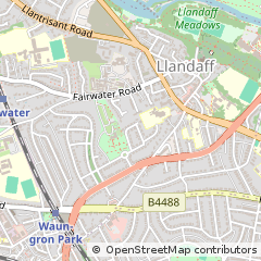 Map of Cardiff, South Glamorgan