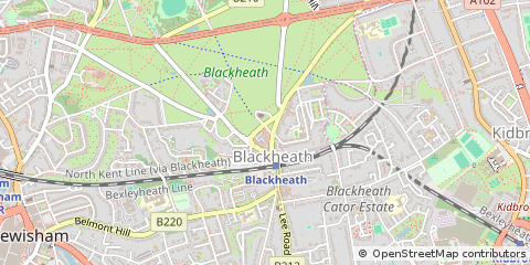 Map of Blackheath Village, London