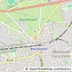 Map of Blackheath Village, London
