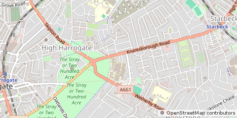Map of Harrogate, North Yorkshire