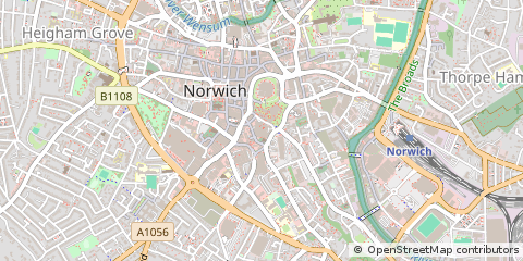 Map of Norwich, Norfolk