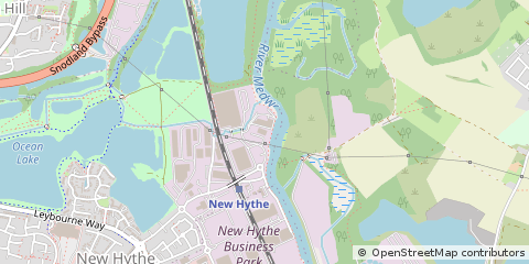 Map of Aylesford, Kent