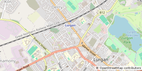 Map of Lurgan, Armagh