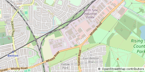 Map of Newcastle Upon Tyne, Tyne & Wear
