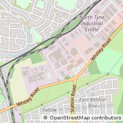 Map of Newcastle Upon Tyne, Tyne & Wear