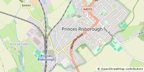 Map of Princes Risborough, Buckinghamshire