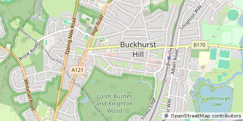 Map of Buckhurst Hill