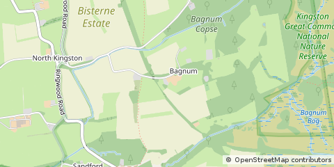 Map of Ringwood, Hampshire