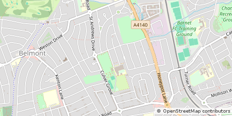 Map of Stanmore, Middlesex