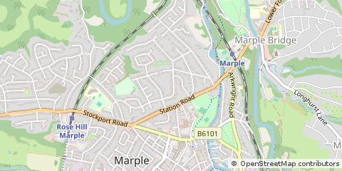Map of Stockport, Cheshire