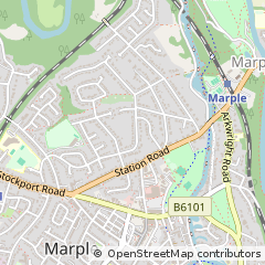 Map of Stockport, Cheshire