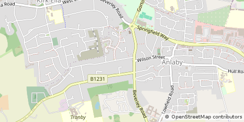 Map of Anlaby, East Yorkshire