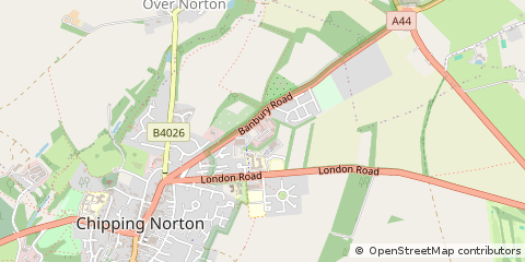 Map of Chipping Norton, Oxfordshire