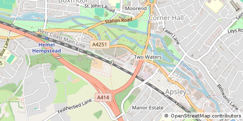 Map of Hemel Hempstead