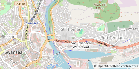 Map of Swansea
