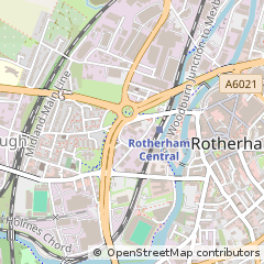 Map of Rotherham