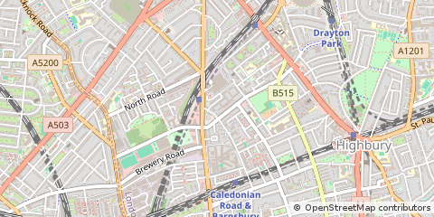 Map of Islington, London