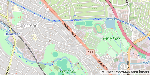 Map of Birmingham, West Midlands