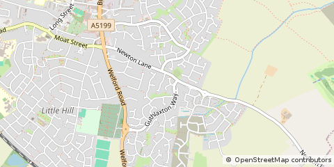 Map of Wigston, Leicestershire