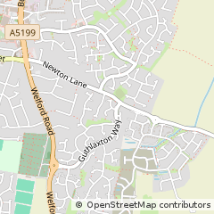 Map of Wigston, Leicestershire