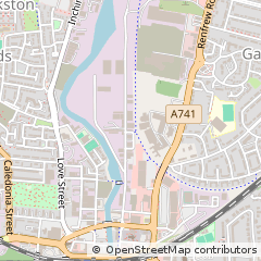 Map of Paisley, Renfrewshire