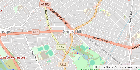 Map of Ilford, Essesx