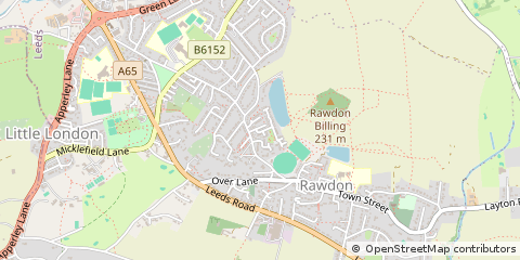 Map of Leeds, West Yorkshire