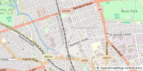 Map of Preston, Lancashire