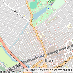Map of Ilford, Essex