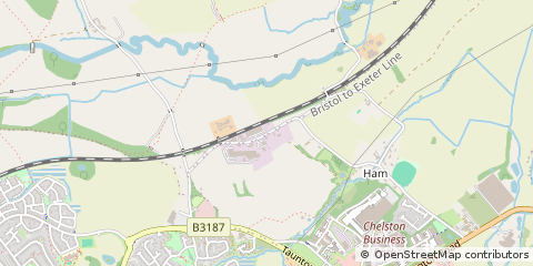 Map of Wellington, Somerset